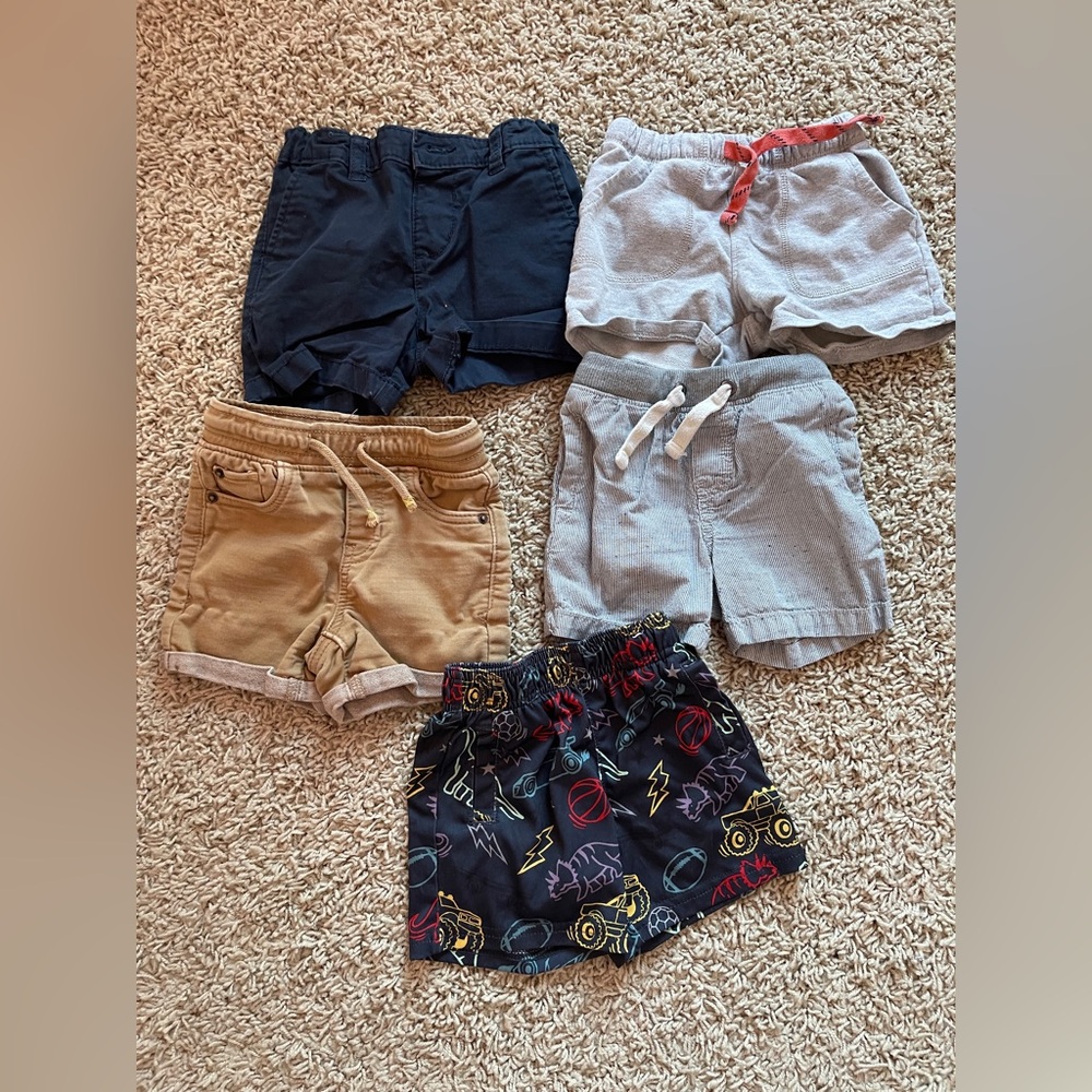 Toddler Boys Shorts Bundle 18M – 5 Pieces –